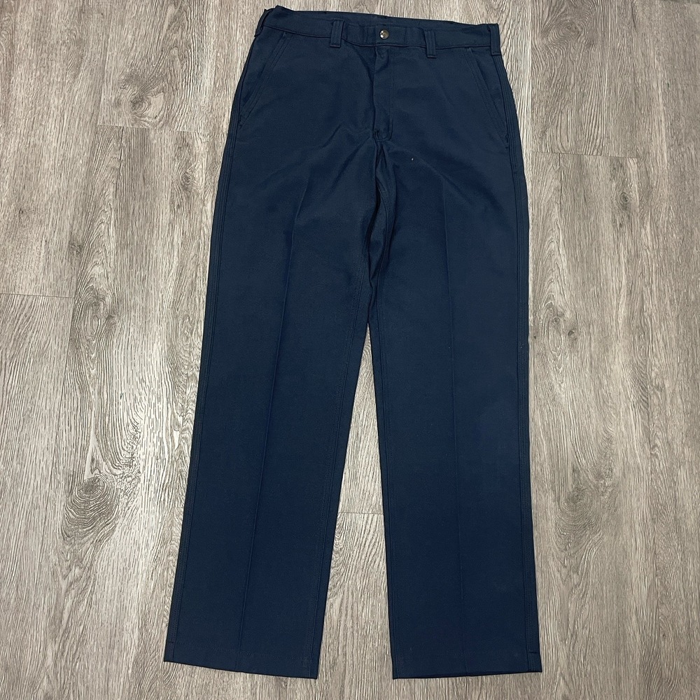 VTG Workrite Pants Mens 32x32 Blue Workwear Fire FR Uniform Nomex Cat USA